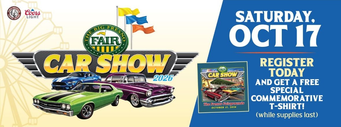 Big Fresno Fair Car Show event flyer