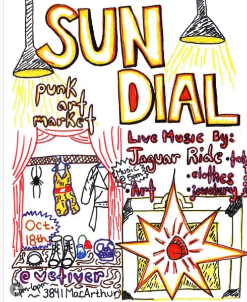 Sun Dial Punk Art Market event flyer