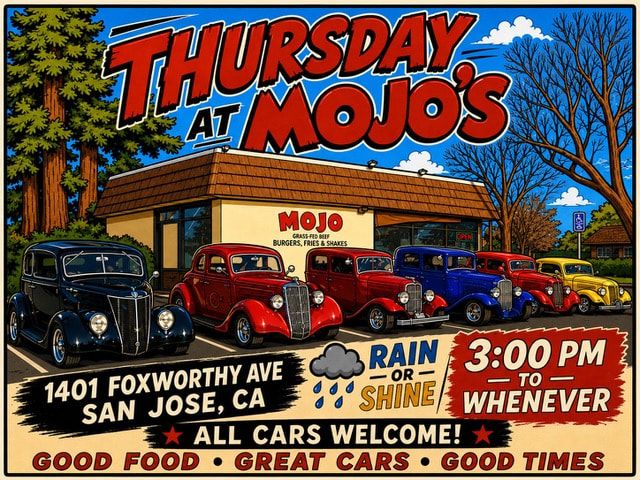 Rod & Wheelers Thursday Get-Together event flyer