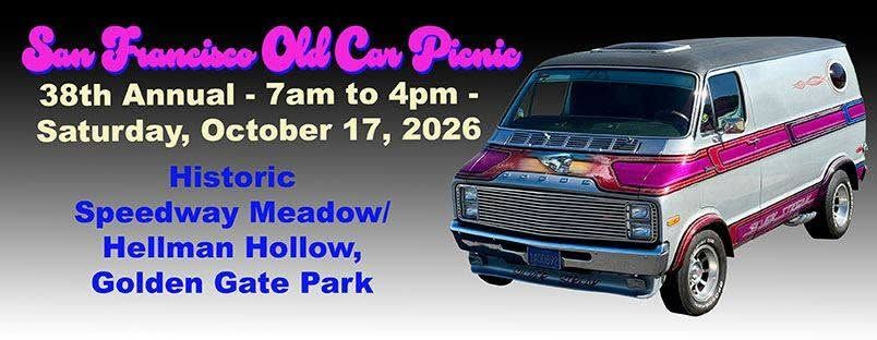 38th Annual San Francisco Old Car Picnic event flyer