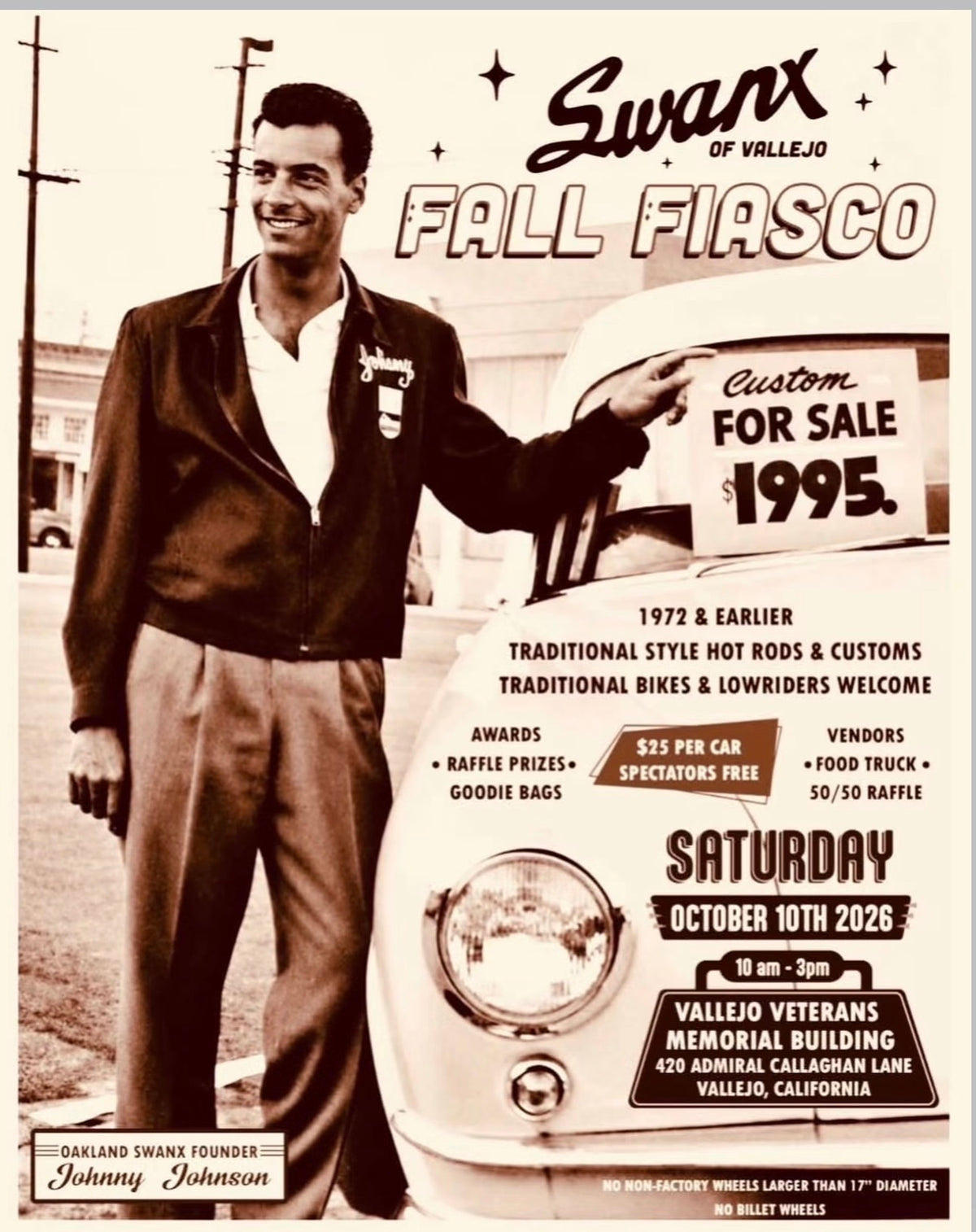 Swanx Fall Fiasco event flyer